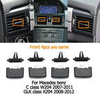 Front Air Conditioning Vent Repair Kit AC Air Vent Outlet Tab Clip for Mercedes-Benz C W204 2048300754 2048300854 2048304054