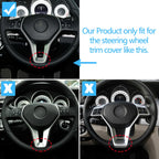 Steering Wheel Outer Frame Chromed Cover Trim for Mercedes-Benz C E GLK CLS Class W176 W246 W204 W212 GLK204 W156 W117 W218