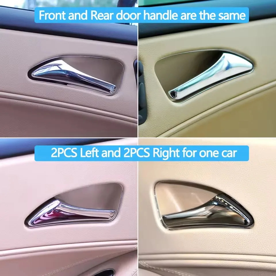 Interior Chrome Door Handle for Mercedes-Benz E CLS Class W211 W219 E320 E500 E63 2117660124 - image 7