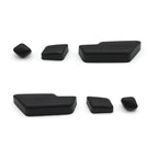 Black Front Seat Backrest Headrest Adjust Switch Button Cover for Mercedes-Benz W204 C204 X204 GLK204 W212 W207 W166 - image