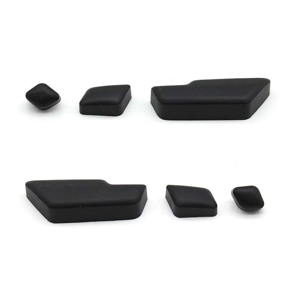 Black Front Seat Backrest Headrest Adjust Switch Button Cover for Mercedes-Benz W204 C204 X204 GLK204 W212 W207 W166 - image