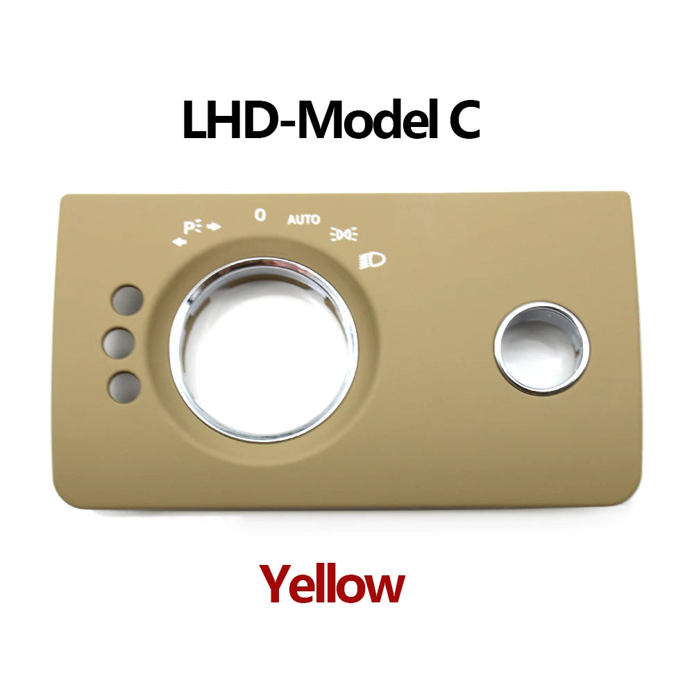 Front Headlight Head Lamp Switch Button Panel Trim Cover for Mercedes-Benz ML GL W164 1645450304 1645450204 - Standard Size
