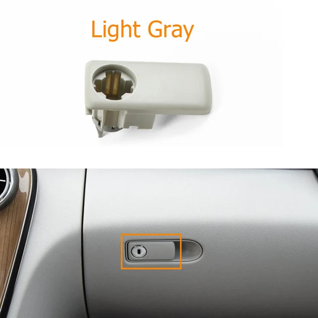 Upgraded Dashboard Glovebox Lid Cover Switch Toolbox Lock Handle for Mercedes-Benz C GLC Class W205 W253 2056803505 - Light