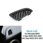 AC Vent Grille Trim Cover for Mercedes-Benz C GLC Class W205 W253 C200 C260 C300 GLC260 - Black Left