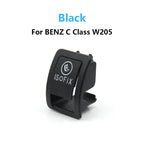 Rear Child Safe Seat Bench Switch for Mercedes-Benz C Class W205 C200 C180 Car ISOFIX Switch Trim Cover - Black 1 PCS