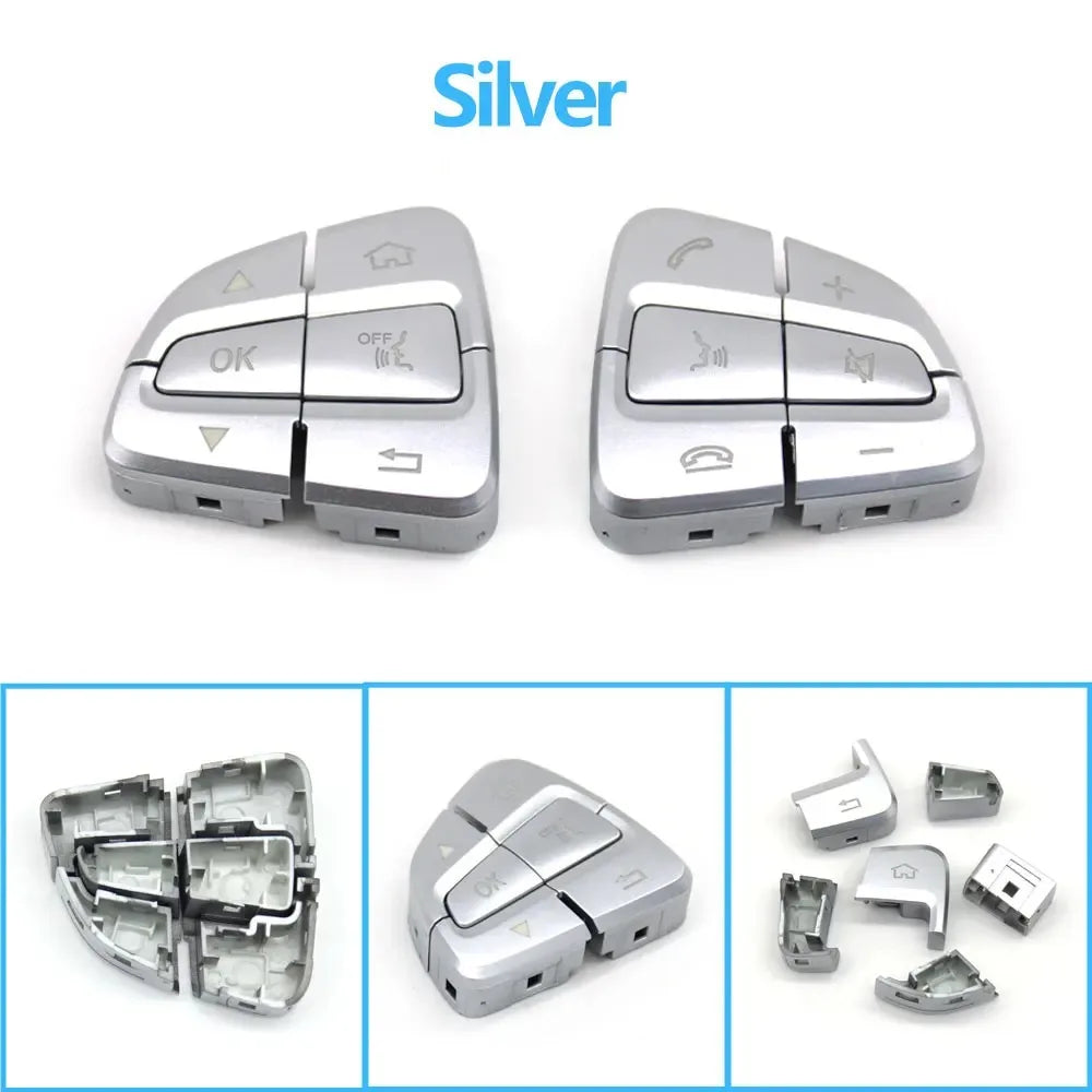 W205 W253 Multi-function Steering Wheel Switch Control Buttons Cover for Mercedes-Benz C Class GLC Class - image 9