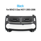 Front Central Air Conditioning Outlet Panel Cover Middle AC Vent for Mercedes-Benz E-class W211 2003-2008 - W211 Black