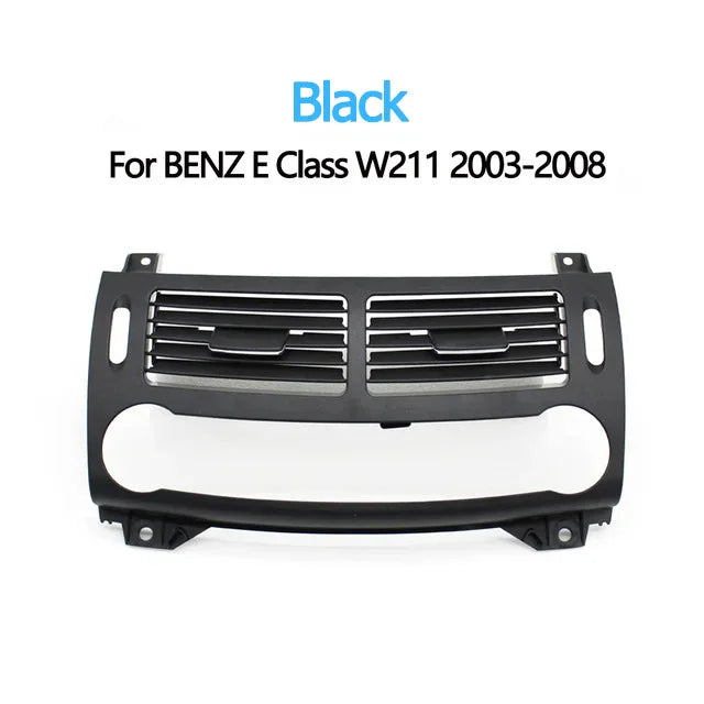 Front Central Air Conditioning Outlet Panel Cover Middle AC Vent for Mercedes-Benz E-class W211 2003-2008 - W211 Black