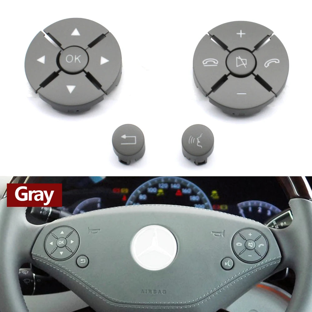 Multi-function Steering Wheel Push Button Phone Control Keys for Mercedes-Benz S CL Class W221 W216 2218215751 2218215851
