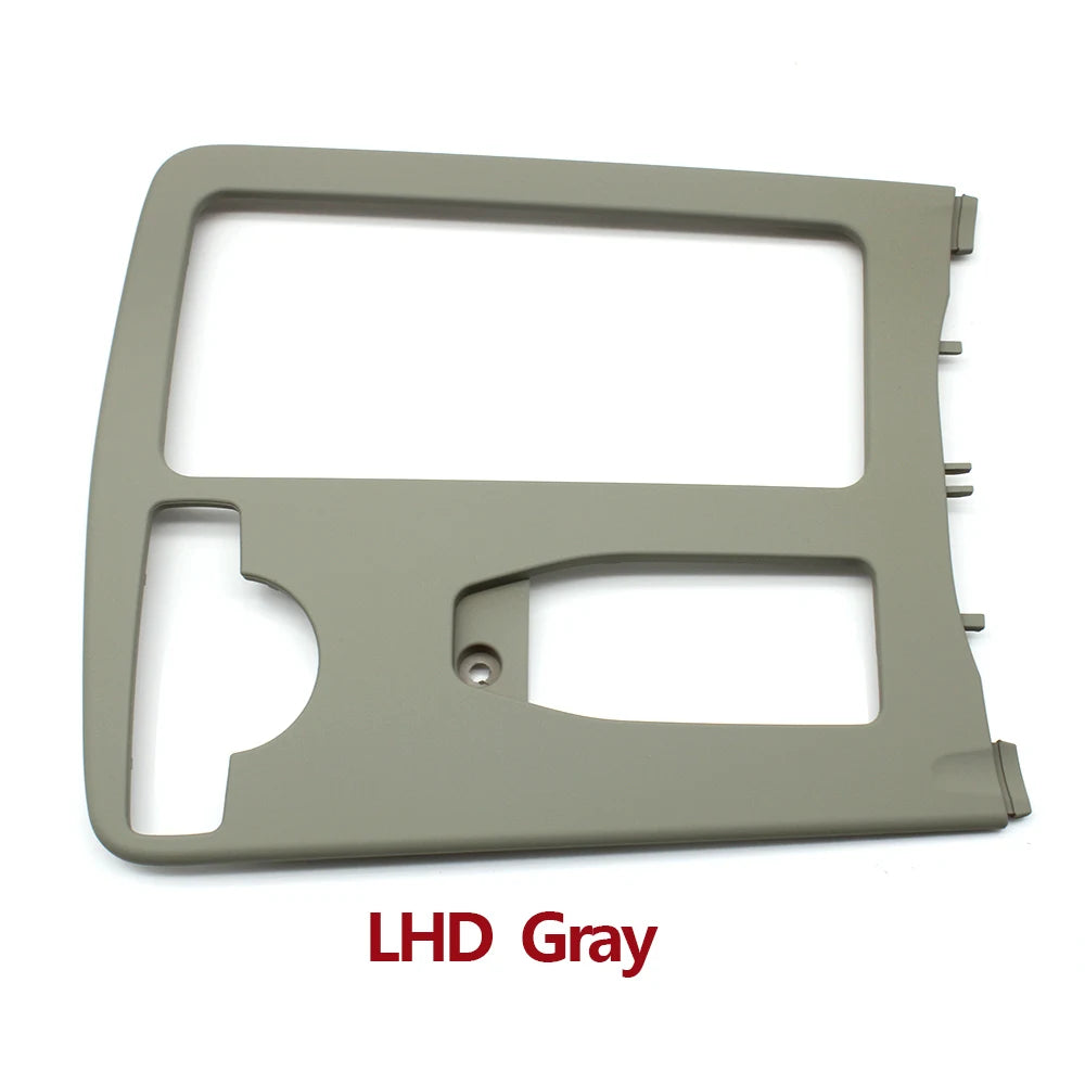 Central Armrest Drink Cup Holder Shutter Outer Frame Panel Set for Mercedes-Benz C E Class W204 W207 W212 2046800107 - Gray