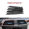 Front Central Dashboard AC Vent Grille Repair Kit for Mercedes-Benz C Class W204 LCI 2011-2014 2048306154 - Black Central