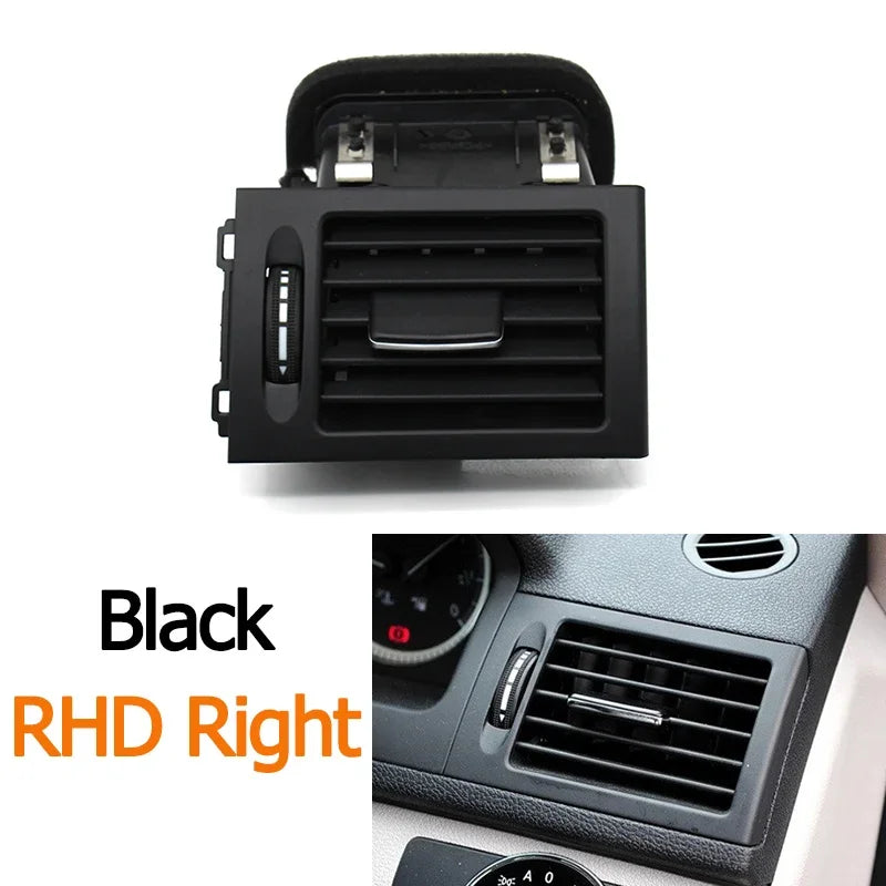 Front Center AC Vent Grille Assembly for Mercedes-Benz C Class W204 C180 C220 C230 C260 2007-2011 RHD - RHD Black Front Right