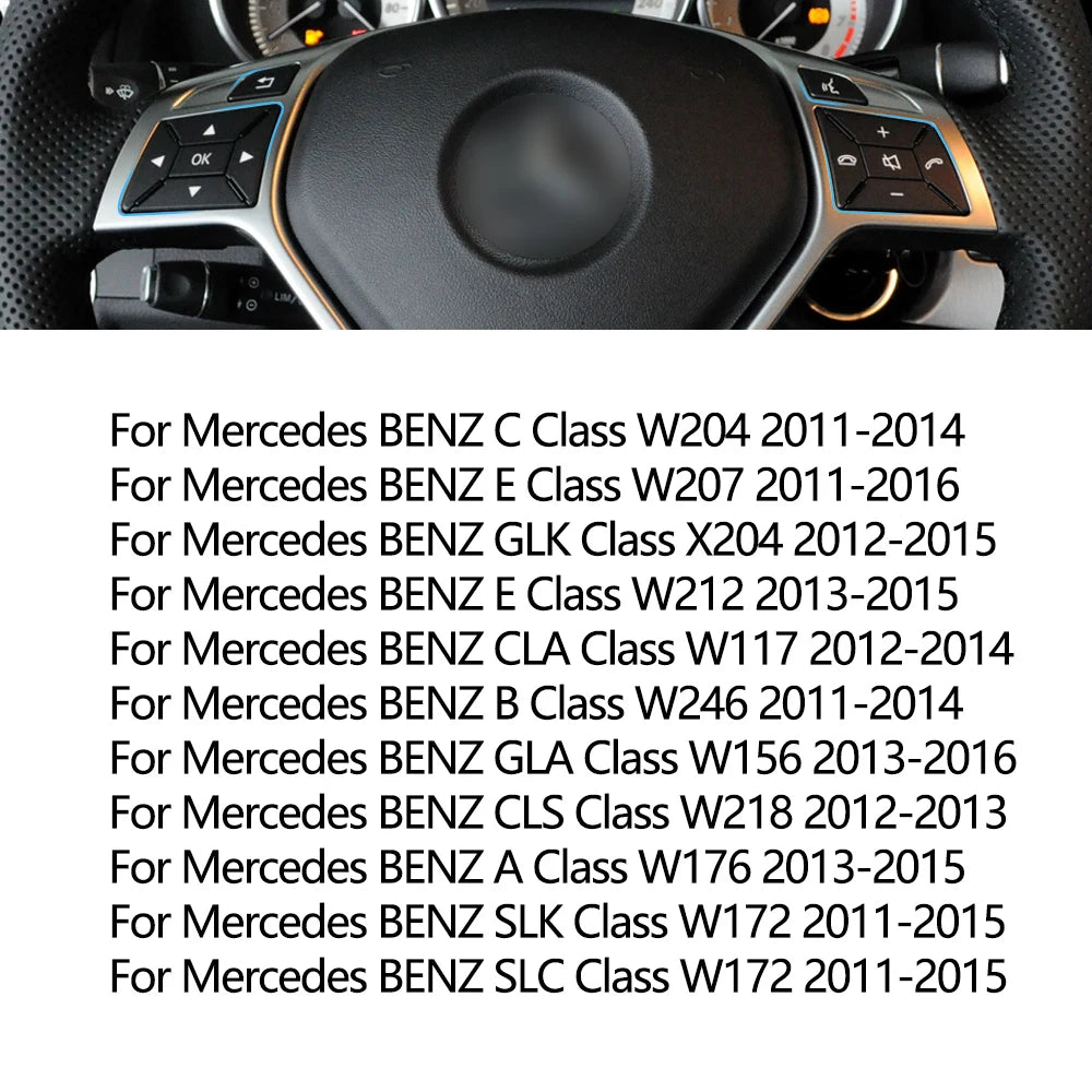 Steering Wheel Switch Multi-functional Button for Mercedes-Benz C E A GLK Class W204 X204 W212 W156 W246 W207 W117 W218