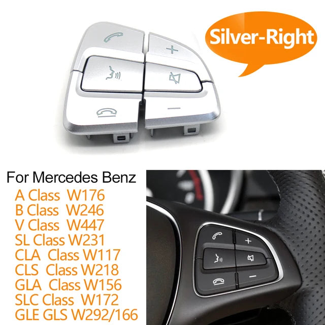 Steering Wheel Menu Control Switch Buttons for Mercedes-Benz A B GLA GLS GLE V Class W176 W246 W156 W166 W447 W117 W218 W292
