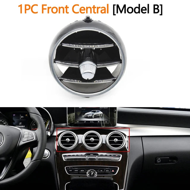 Rear Front AC Vent Outlet Inner Grille for Mercedes-Benz C Class W205 GLC W253 2015-2021 2058300201 2058300301 - Model B