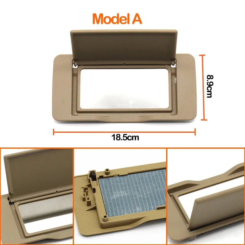 Sunroof Shade Sun Visor Makeup Cosmetic Mirror Panel Cover for Mercedes-Benz M ML GL Class W164 2006-2011 1648100710 - image