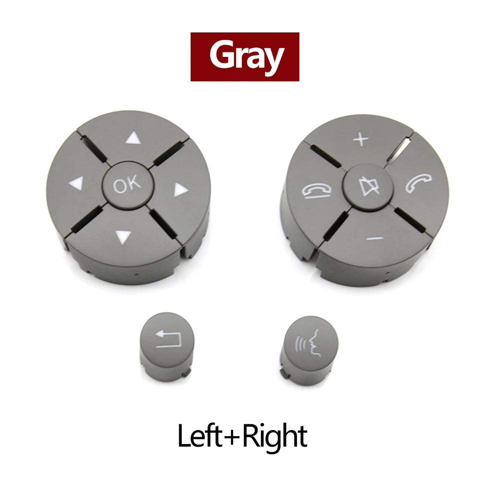 Multi-function Steering Wheel Buttons Kit Phone Control Keys for Mercedes-Benz C E GLK Class W204 W207 W212 X204 2007-2013