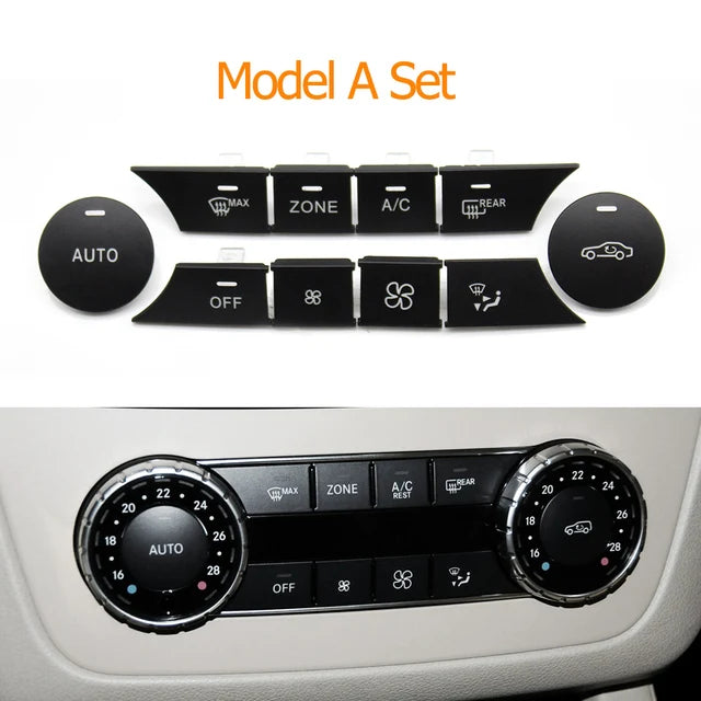 Dashboard Air Conditioning Wind Volume Heater Climate Control AC Buttons for Mercedes-Benz C GLK Class W204 X204 C180 C200