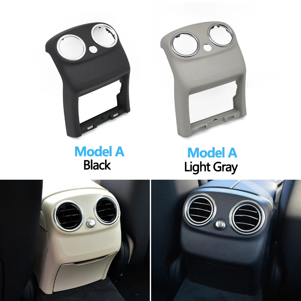 Rear Center Console Rear Air Vent Outer Frame Cover Trim for Mercedes-Benz C Class W205 Sedan Coupe 2014 2015 2016 2017-2023