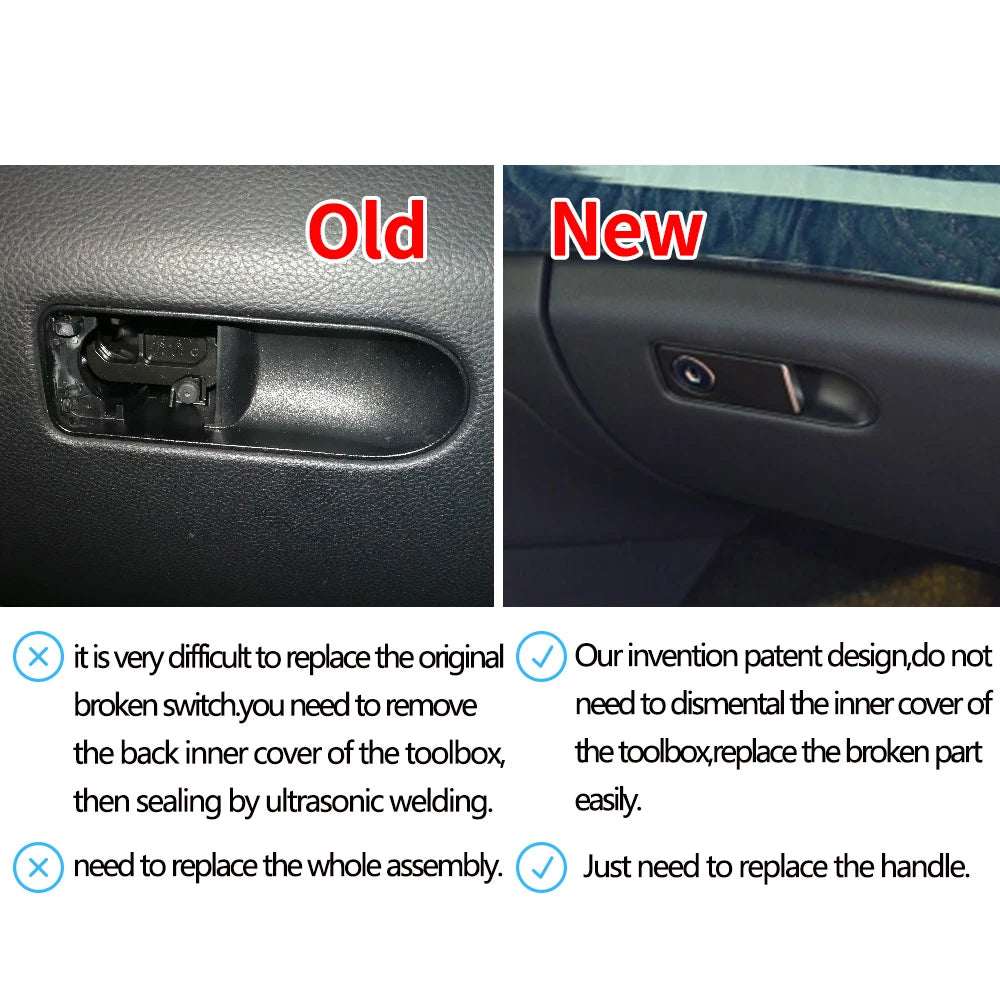 Passenger Side Gloveboxes Handle Cover Lid Lock Toolbox Box Cover Switch for Mercedes-Benz CLS Class W218 CLS300 CLS320
