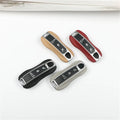 Leather Key Cover Set for Porsche Cayenne Panamera 911 Taycan - Sub gray - 911 2019-2023 Year