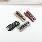 Leather Key Cover Set for Porsche Cayenne Panamera 911 Taycan - Sub gray - 911 2019-2023 Year