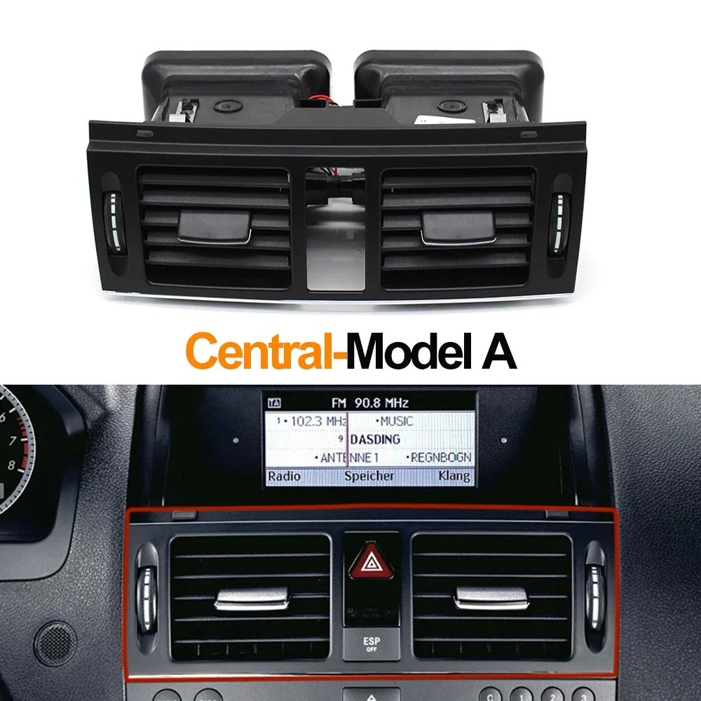 Front Central Air Conditioning Vent Grille Assembly for Mercedes-Benz C Class W204 C180 C200 C220 C230 C260 C300 LHD - Model
