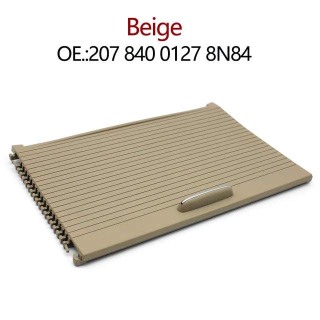 Rear Seat Drink Water Cup Holder Cover Trim Blind Shutter Tray for Mercedes-Benz C E Class W204 W207 Coupe 2078400127 - Beige