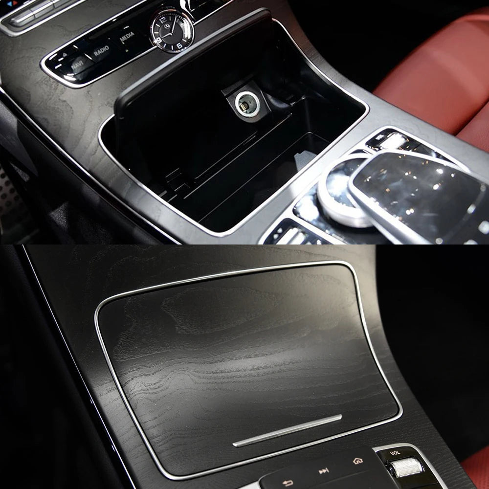 Water Cup Holder Strip Plating Ashtray Trim Ring for Mercedes-Benz C W205 C200 C250 C300 C400 GLC W253 GLC200 300 2056830900