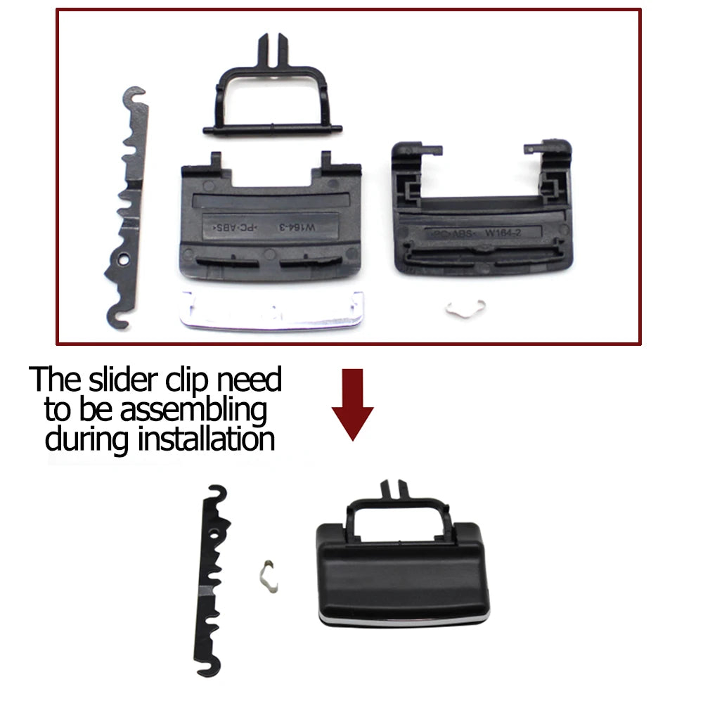 Interior Front AC Vent Outlet Tab Clip for Mercedes-Benz W164 ML GL 300 350 2007-2011 1648302154 - image 8