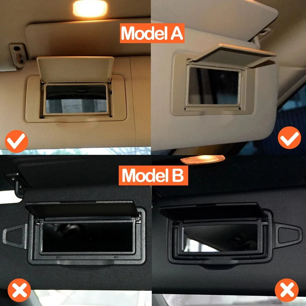 Sunroof Shade Sun Visor Makeup Cosmetic Mirror Panel Cover for Mercedes-Benz M ML GL Class W164 2006-2011 1648100710 - image