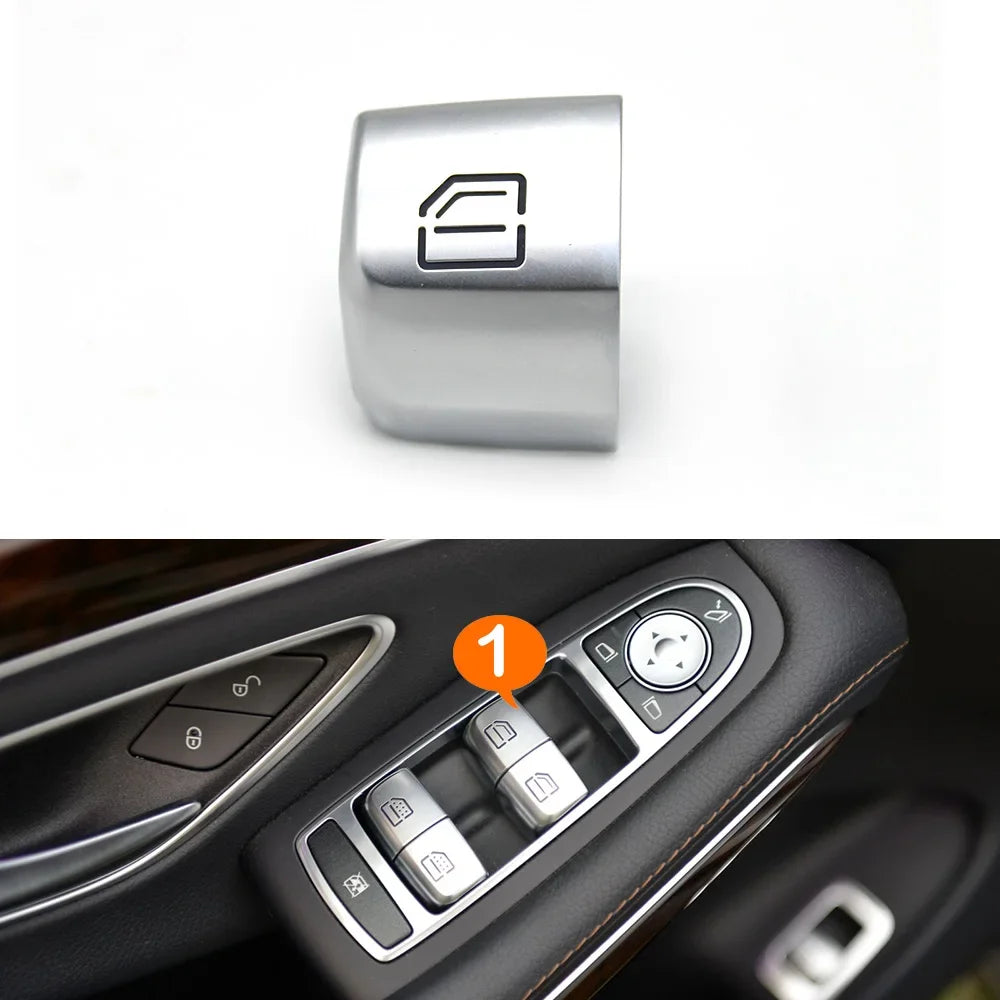 Master Rear Window Lifter Switch Button Cover Passenger Door Cap for Mercedes-Benz S E Class W222 W213 S320 S400 S450 S500
