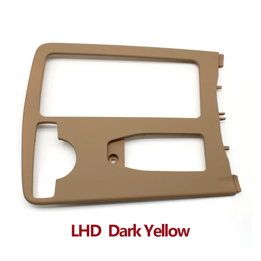 Central Armrest Drink Cup Holder Shutter Outer Frame Panel Set for Mercedes-Benz C E Class W204 W207 W212 2046800107 - Dark