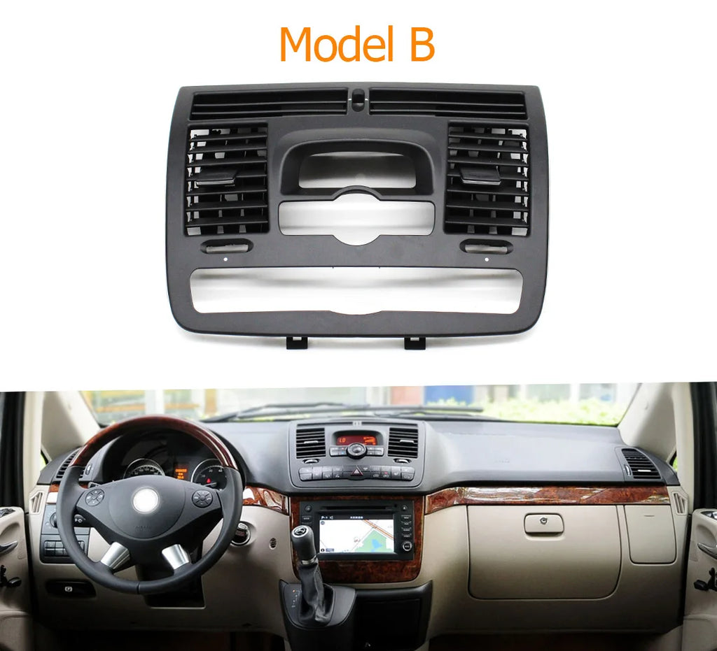 Center Dashboard Air Vent Outlet Cover for Mercedes-Benz Vito Viano W636 W639 2004-2015 6366800800 6366801000 - image 7