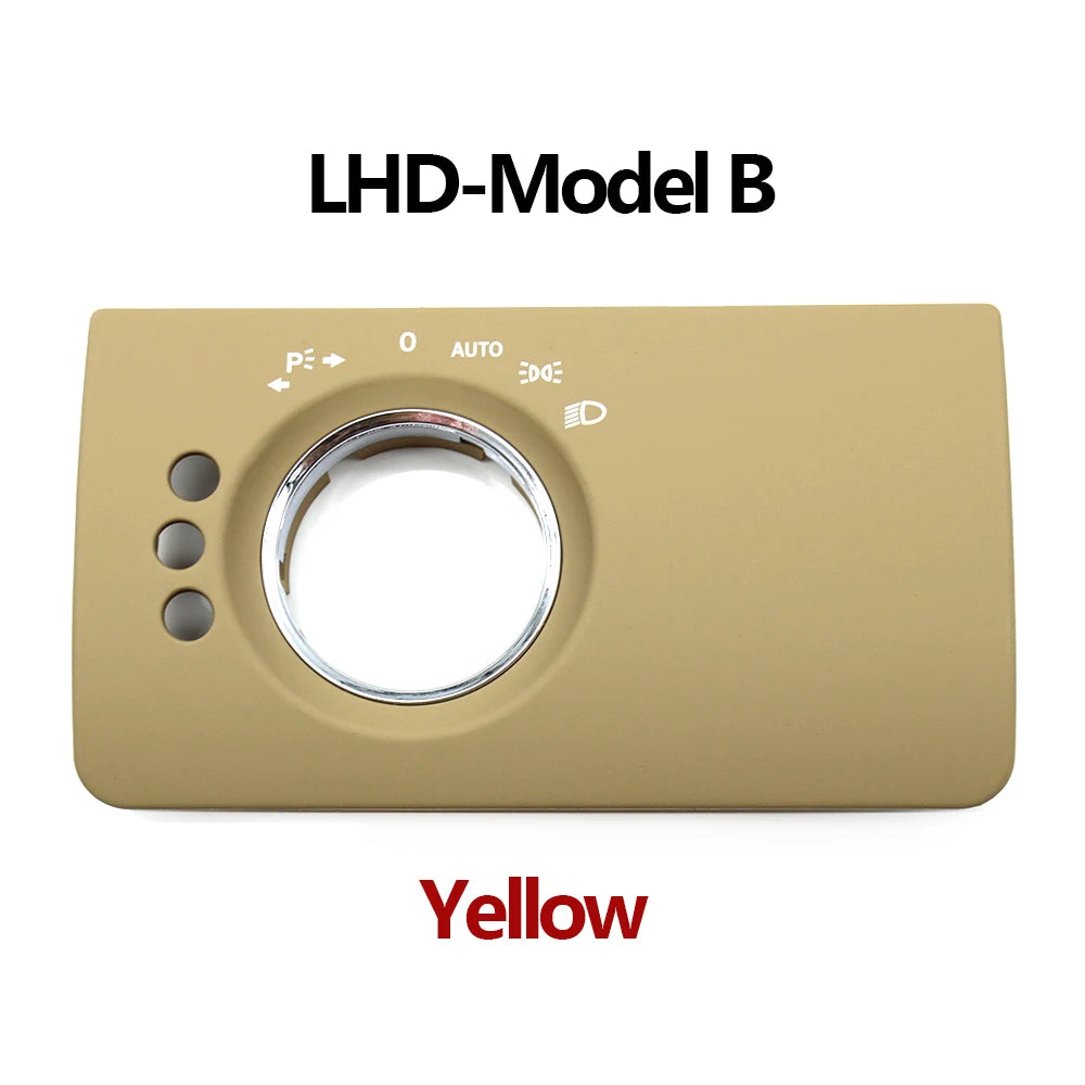 Front Headlight Head Lamp Switch Button Panel Trim Cover for Mercedes-Benz ML GL W164 1645450304 1645450204 - Standard Size
