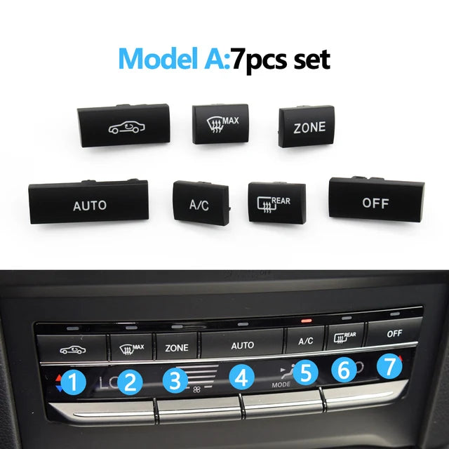 Central Console AC Button Heater Air Conditioning Switch Cover for Mercedes-Benz E Class W212 W207 2129007404 2129009209