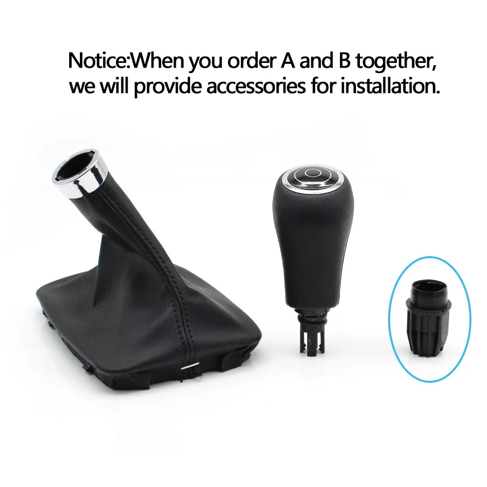 Gear Shift Knob Lever Assembly Gaitor Boot Dustproof Cover for Mercedes-Benz C E GLK Class W204 W207 W212 X204 2007-2011
