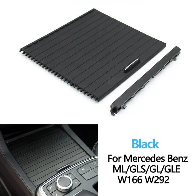 Center Console Drink Cup Holder Cover Rolling Blind Shutter for Mercedes-Benz ML GL GLE GLS Class W166 W292 1666803814