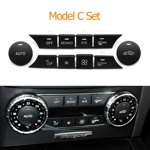 Dashboard Air Conditioning Wind Volume Heater Climate Control AC Buttons for Mercedes-Benz C GLK Class W204 X204 C180 C200