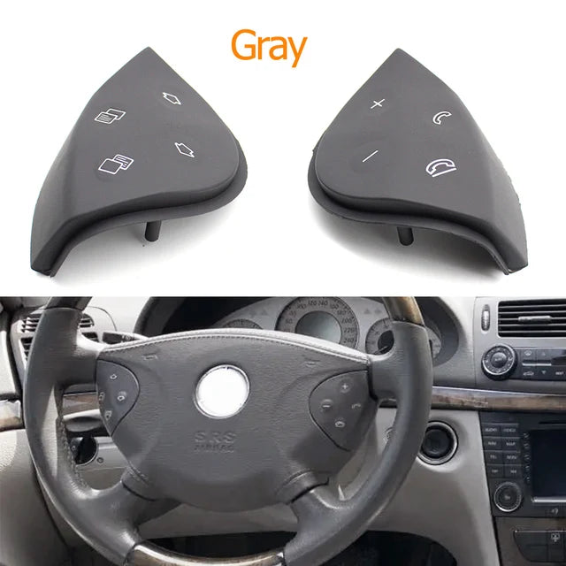 Multi-function Steering Wheel Button Keys Repair Kit for Mercedes-Benz E Class W211 2003-2006 2118206110 - Gray Kit - image 2