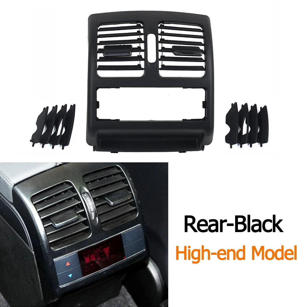 Rear Front Dashboard Fresh Air AC Vent Grille Grid Cover for Mercedes-Benz W204 2007-2010 20483040549116 LHD - Rear-High-end