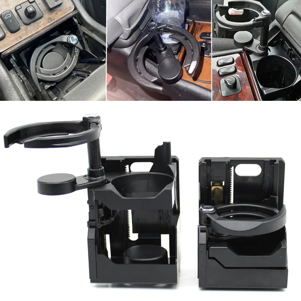 Center Console Insert Foldable Drinks Cup Holder for Mercedes-Benz E Class W210 2106800114 LHD - Default Title