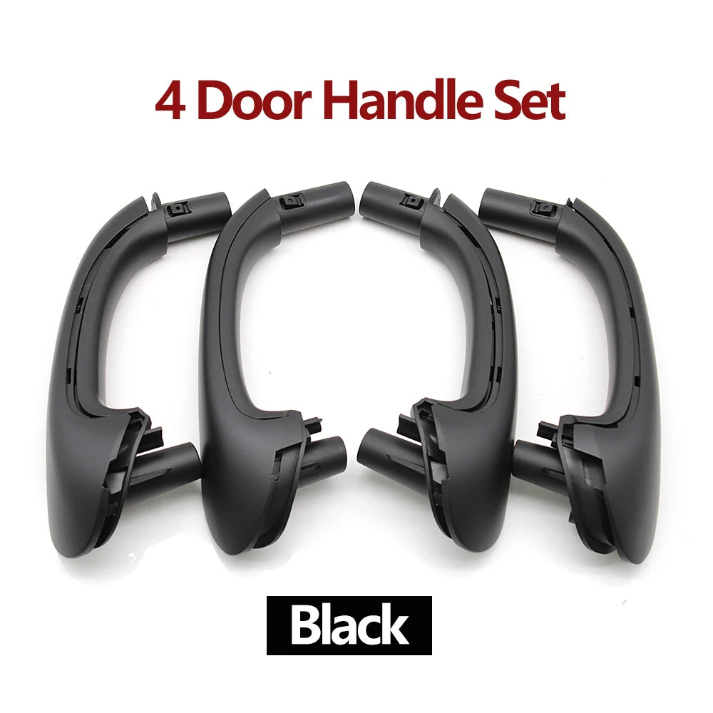 Interior Door Handle Set for Mercedes-Benz W203 C Class 2000-2007 - Black 4PCS Set
