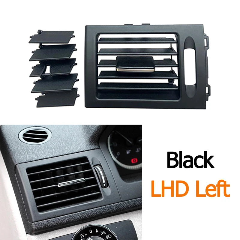 Front Dashboard AC Vent Grille for Mercedes-Benz W204 C180 C200 220 230 260 2048300754 - LHD Left-Black