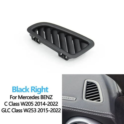 AC Vent Grille Trim Cover for Mercedes-Benz C GLC Class W205 W253 C200 C260 C300 GLC260 - Black Right - image 2