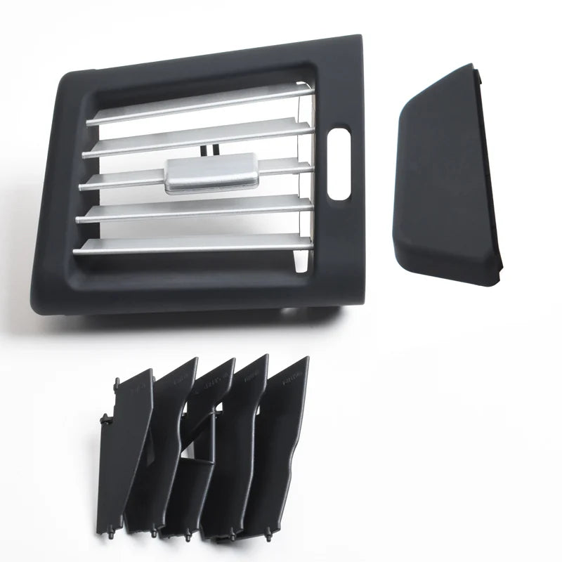 Dashboard Chromed AC Vent Grilles Outlet Cover for Mercedes-Benz R Class W251 2518302254 2518302554 2518302654 - Black-Left