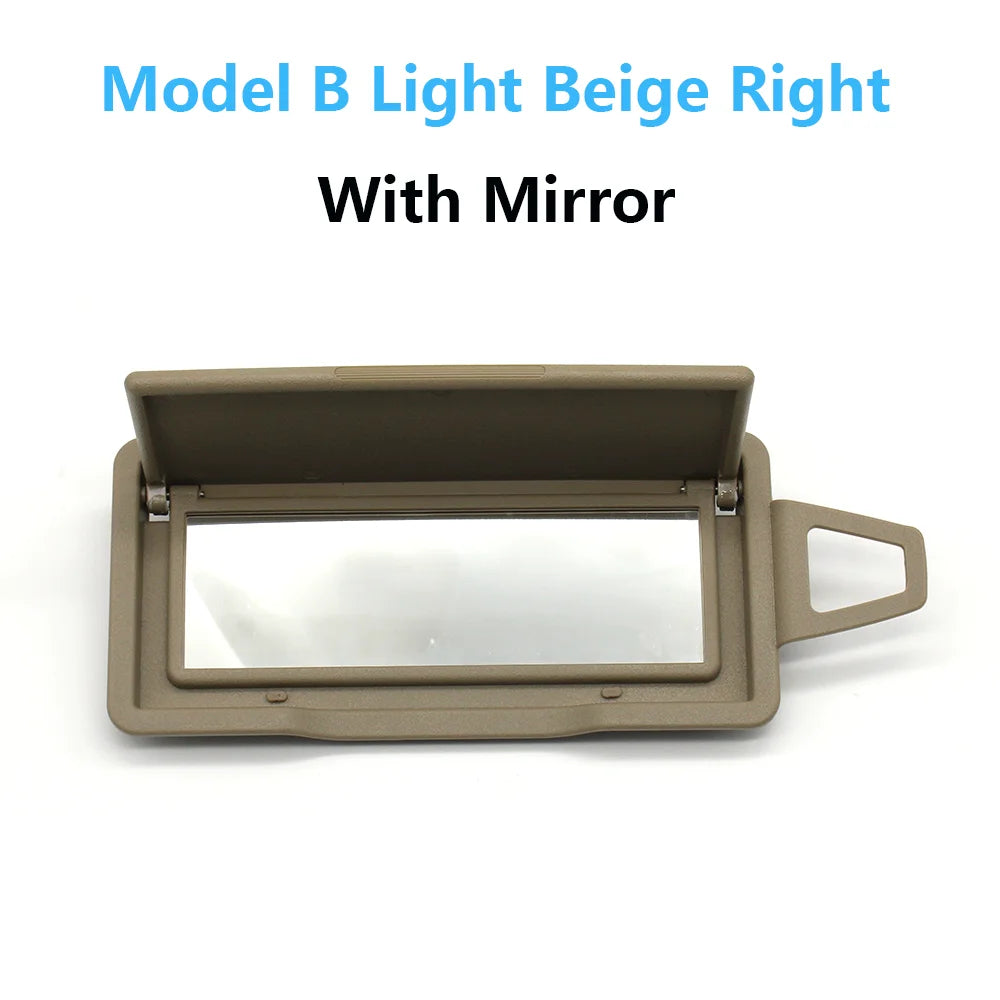 Front Sun Visor Mirror Cover Makeup Mirror Cover for Mercedes-Benz ML GL C Class W164 W203 W251 ML400 GL350 GL450 - Model B