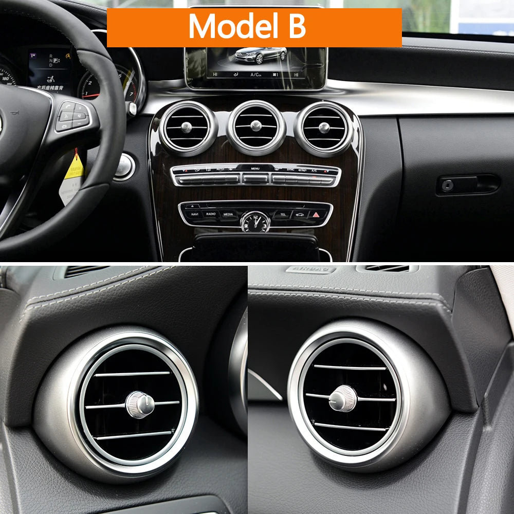 Rear Front AC Vent Outlet Inner Grille for Mercedes-Benz C Class W205 GLC W253 2015-2021 2058300201 2058300301 - image 11