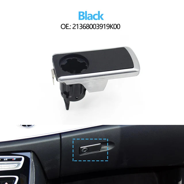 Glovebox Switch Handle Toolbox Lid Lock Switch for Mercedes-Benz E CLS Class W213 W257 W238 2136800391 - Black