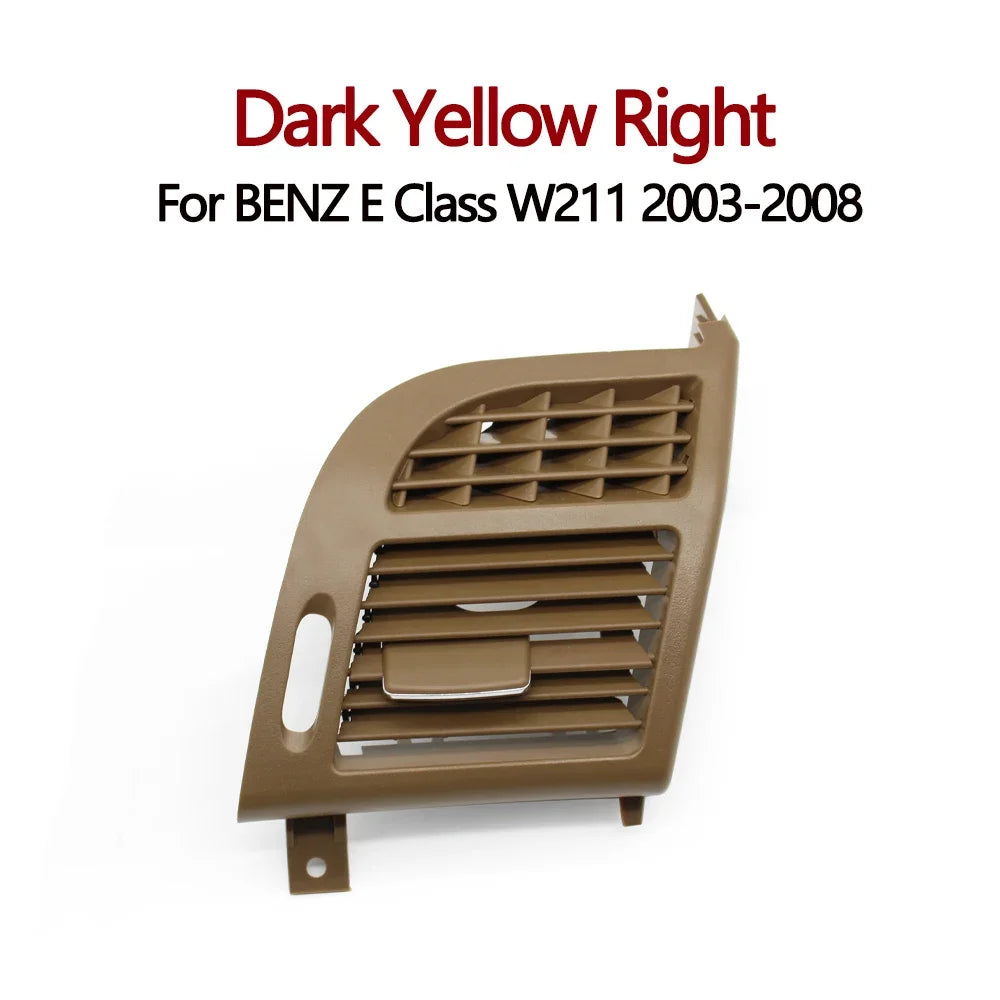 Air Conditioning Grid Cover Air Vent Grille Outlet Panel Cover for Mercedes-Benz E-class W211 2118301154 - Dark Yellow Right